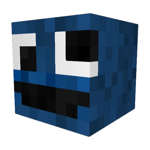 Crikkiit Minecraft avatar head, 3D render