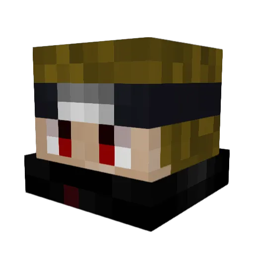 Criller16 Minecraft avatar head, 3D render