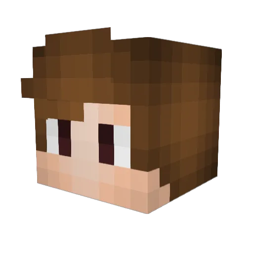 CrimCrusader027 Minecraft avatar head, 3D render