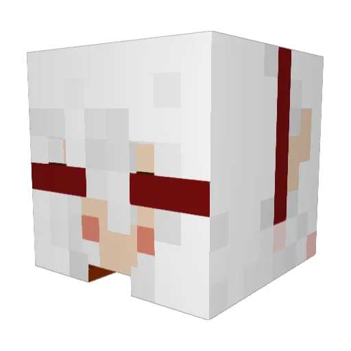 CrimSolarris Minecraft avatar head, 3D render