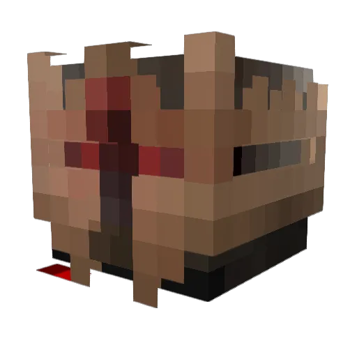 Crim_Kun Minecraft avatar head, 3D render