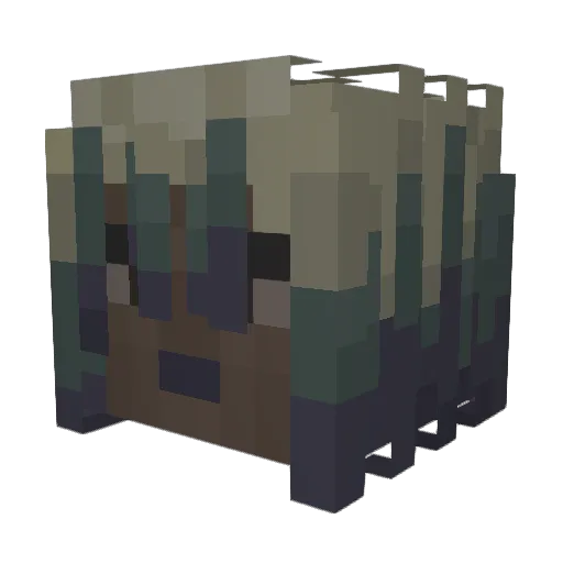 Crimazan Minecraft avatar head, 3D render