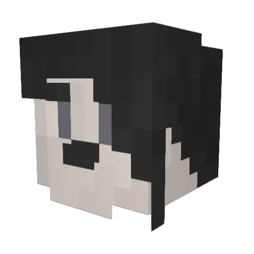 Crimdog Minecraft avatar head, 3D render