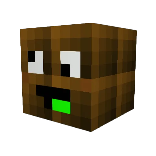 CrimeZHD Minecraft avatar head, 3D render
