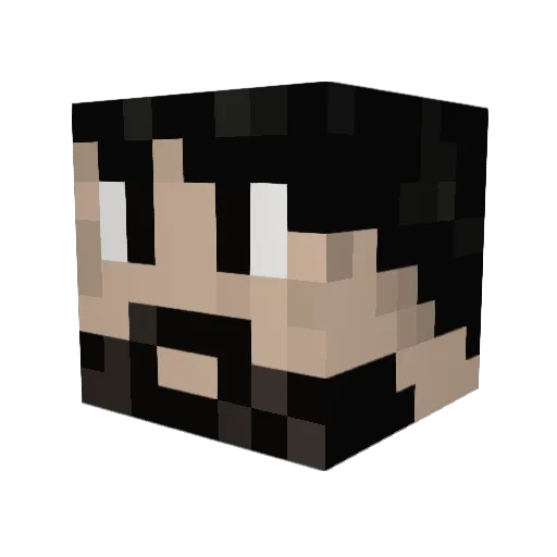 Crimea Minecraft avatar head, 3D render