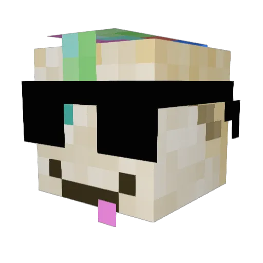 Criminal_Cupcake Minecraft avatar head, 3D render