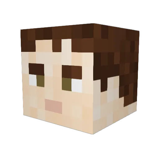 Criminal_Sckum Minecraft avatar head, 3D render