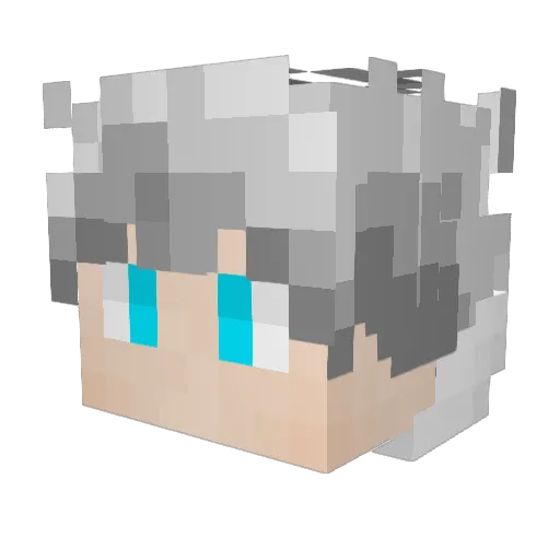 Criminal_TV Minecraft avatar head, 3D render
