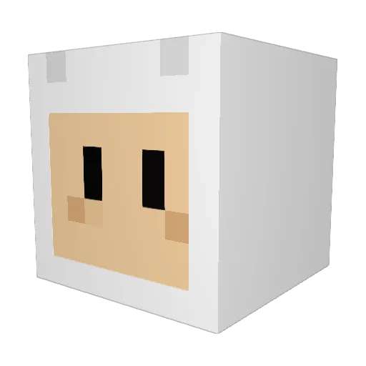 Criminalsauce Minecraft avatar head, 3D render