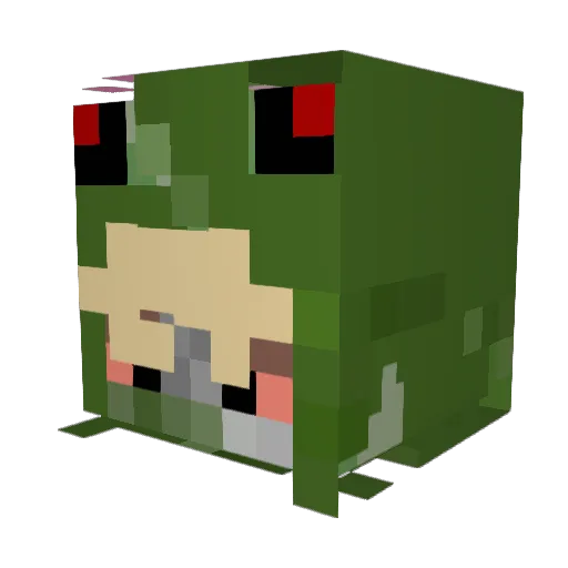 Crimpez Minecraft avatar head, 3D render