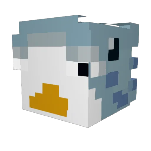 CrimpyBark Minecraft avatar head, 3D render