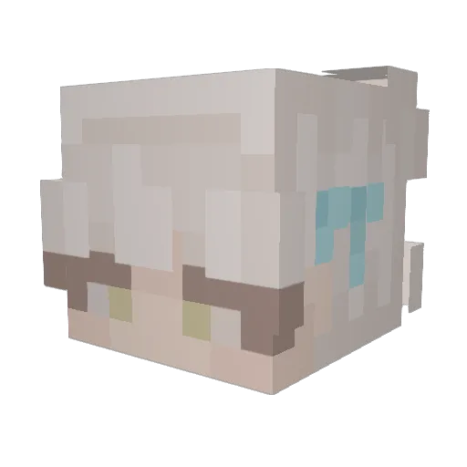 Crimson3_33 Minecraft avatar head, 3D render