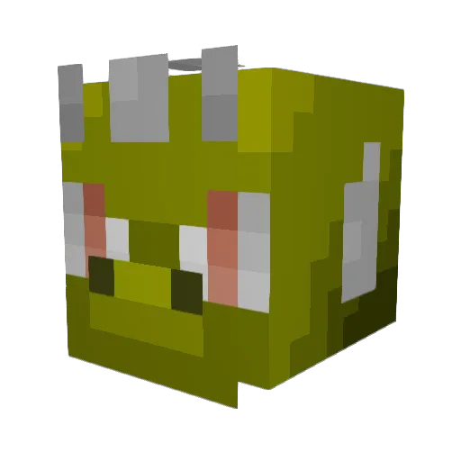 CrimsonBeagle Minecraft avatar head, 3D render