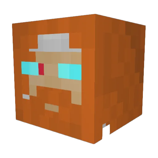 CrimsonBomber65 Minecraft avatar head, 3D render