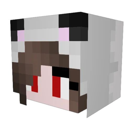 CrimsonCiion Minecraft avatar head, 3D render