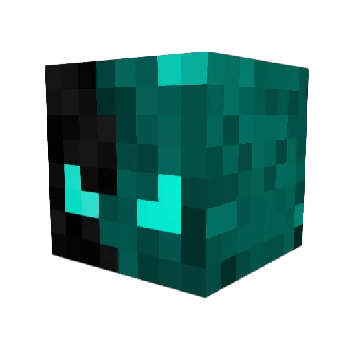 CrimsonConquer Minecraft avatar head, 3D render