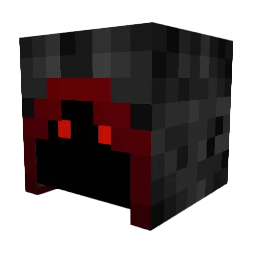 CrimsonDatabase Minecraft avatar head, 3D render