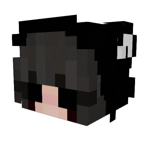 CrimsonDespair49 Minecraft avatar head, 3D render