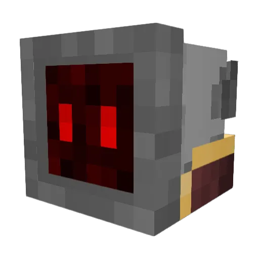 CrimsonDevil30 Minecraft avatar head, 3D render