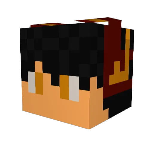 CrimsonEmperor74 Minecraft avatar head, 3D render