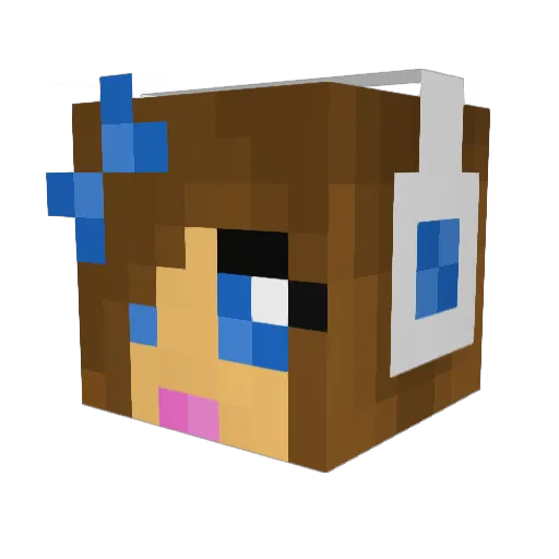 CrimsonFox92 Minecraft avatar head, 3D render