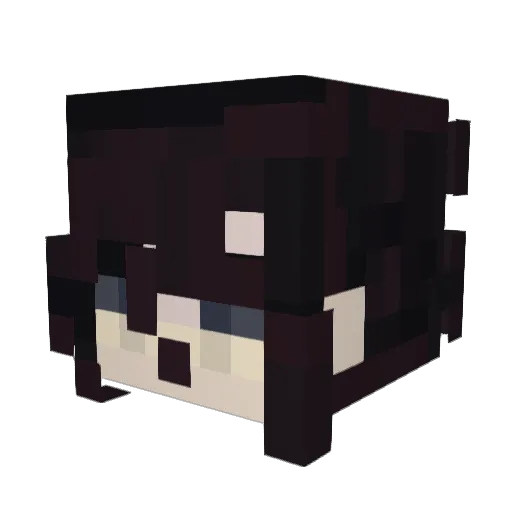 CrimsonFroggie Minecraft avatar head, 3D render