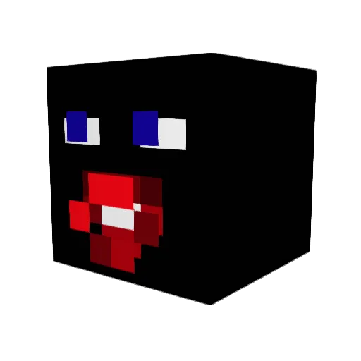 CrimsonGat Minecraft avatar head, 3D render