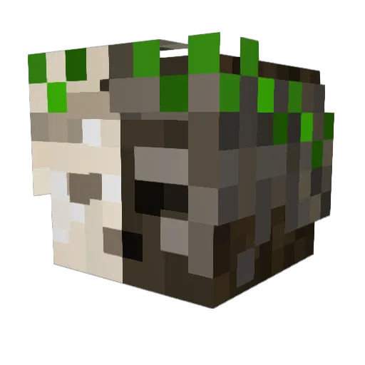 CrimsonHand Minecraft avatar head, 3D render
