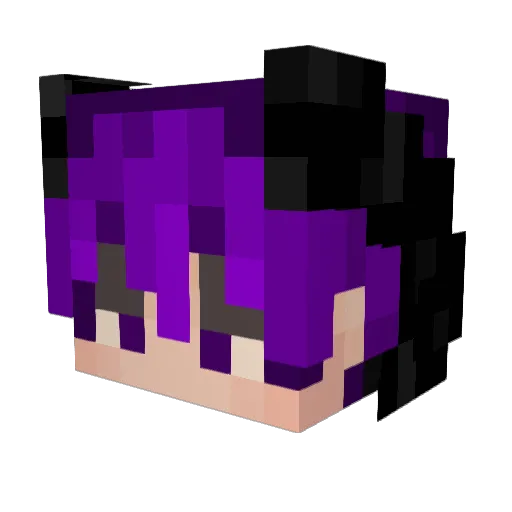 CrimsonImp Minecraft avatar head, 3D render