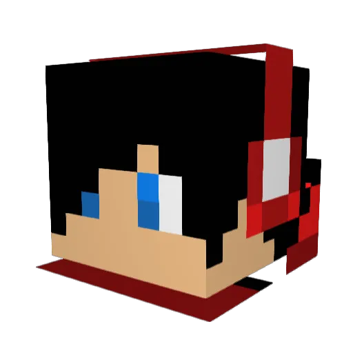 CrimsonKnight40 Minecraft avatar head, 3D render