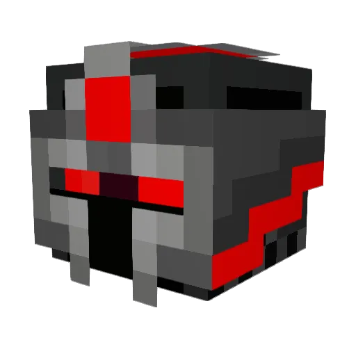 CrimsonMiner9 Minecraft avatar head, 3D render