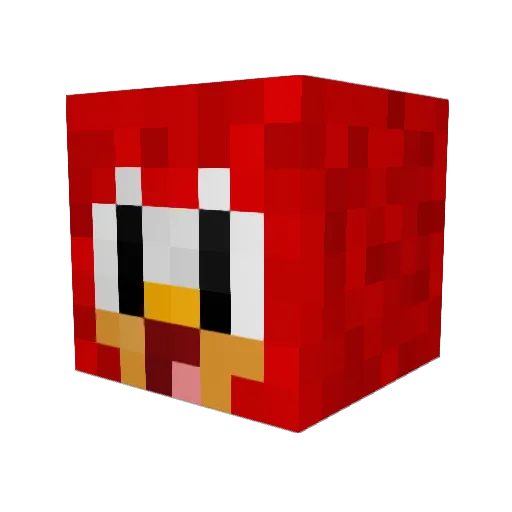 CrimsonPenguin Minecraft avatar head, 3D render