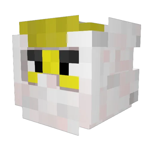 CrimsonST_ Minecraft avatar head, 3D render