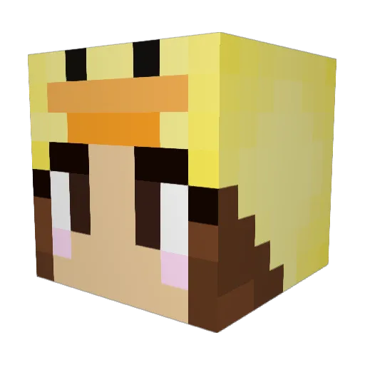 CrimsonSociopath Minecraft avatar head, 3D render