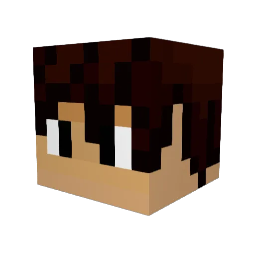 CrimsonStarfall Minecraft avatar head, 3D render