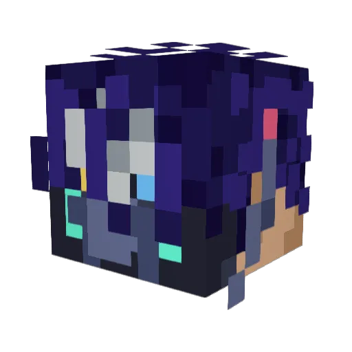 CrimsonSteel51 Minecraft avatar head, 3D render