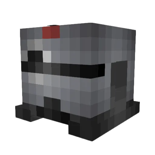 CrimsonTNB Minecraft avatar head, 3D render