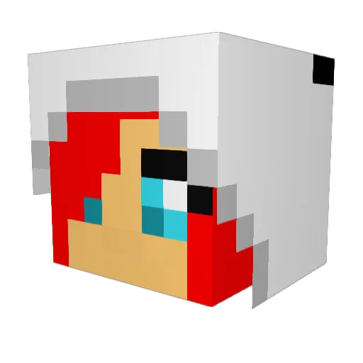 CrimsonTheGreat Minecraft avatar head, 3D render