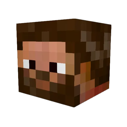 CrimsonThief23 Minecraft avatar head, 3D render