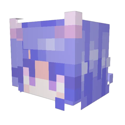 CrimsonTimes Minecraft avatar head, 3D render
