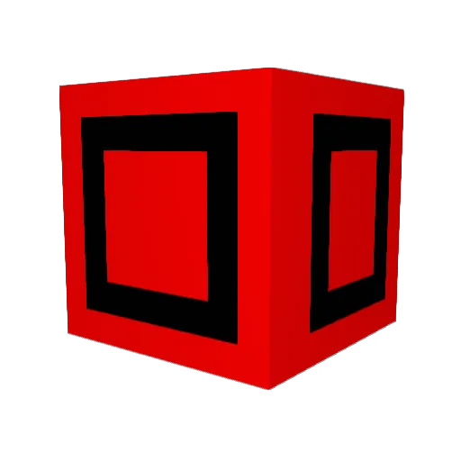 CrimsonV3 Minecraft avatar head, 3D render