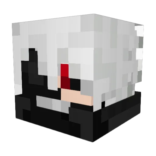 CrimsonWarStag Minecraft avatar head, 3D render