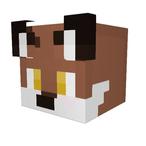 CrimsonWolf6259 Minecraft avatar head, 3D render