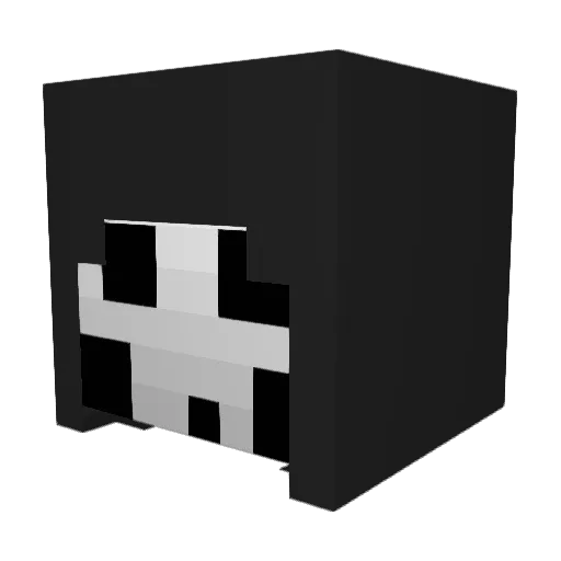 CrimsonX Minecraft avatar head, 3D render