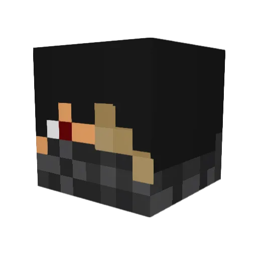 Crimson_117 Minecraft avatar head, 3D render