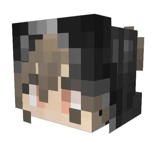 Crimson_330 Minecraft avatar head, 3D render