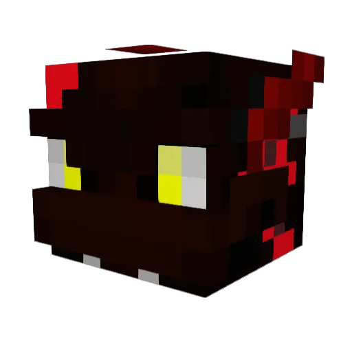 Crimson_CNS Minecraft avatar head, 3D render