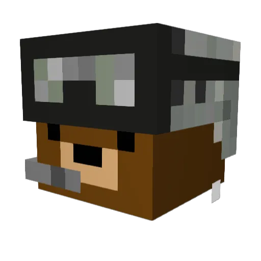 Crimson_Crypt Minecraft avatar head, 3D render