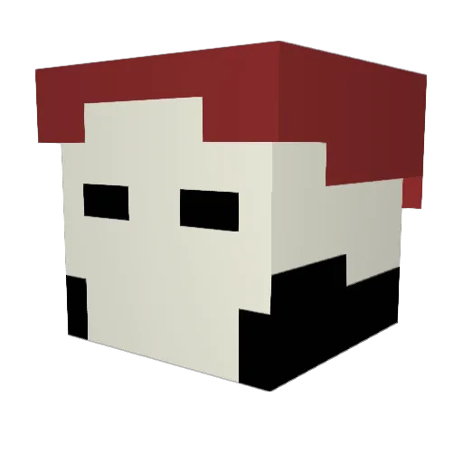Crimson_Drip Minecraft avatar head, 3D render