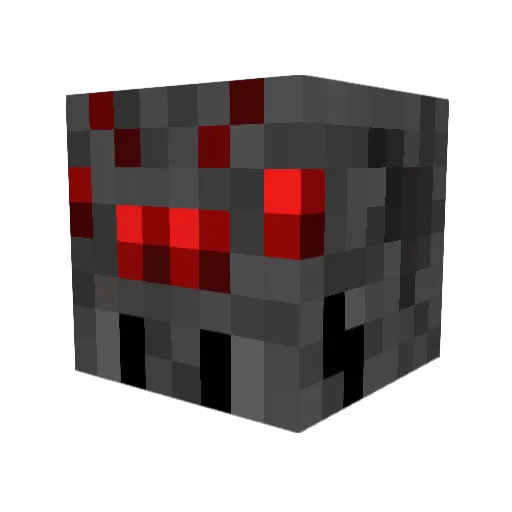 Crimson_Helmet Minecraft avatar head, 3D render